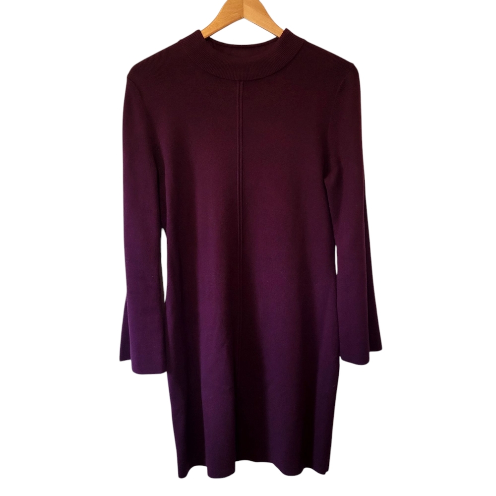 Elegant Plum Sweater Dress BANANA REPUBLIC